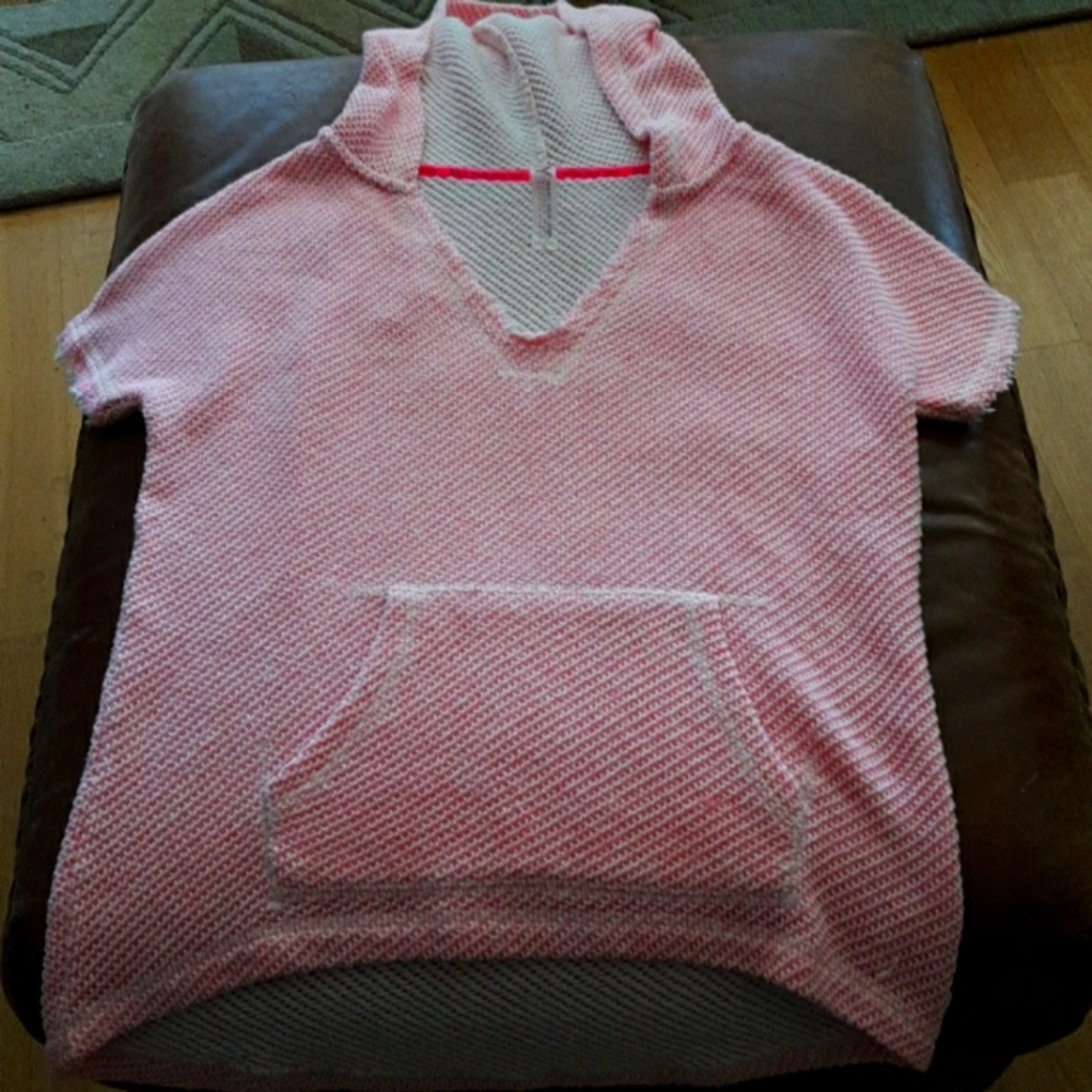 Marc New York hooded ss knit pullover S